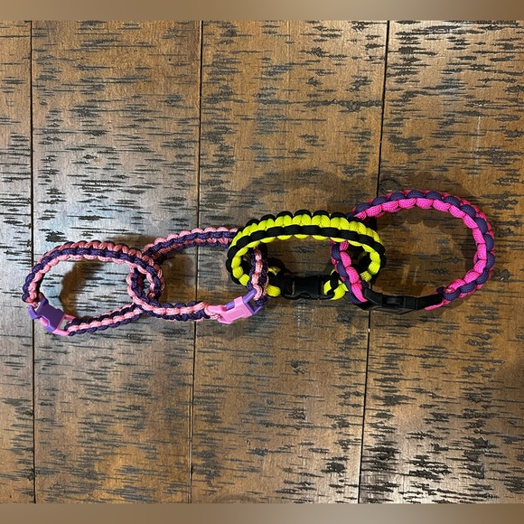 Handcrafted, Pink & Purple Paracord Bracelet - Picture 7 of 7